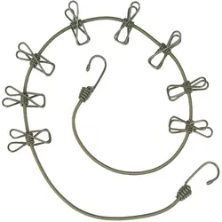 MILTEC Wäscheleine mit Klammern