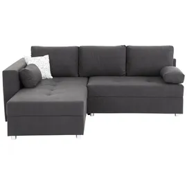 Home Affaire Eckcouch Mikrofaser 3-Sitzer Grau
