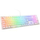 Ducky One 3 Aura White Gaming Tastatur, RGB LED - MX-Blue - Weiß