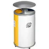 Proregal Wertstoffsammelstation 89 x 42 x 42 cm Blau/Grau/Gelb