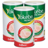 Yokebe Erdbeer lactosefrei NF2 Pulver 3er-Pack 3x500 g