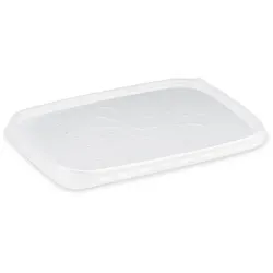 1000 Rechteckdeckel PP 108x81 mm klar für Feinkost-/Rechteckbecher 125-500 ml