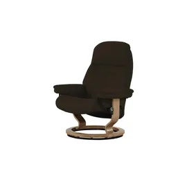 Stressless Relaxsessel mit Hocker Leder 88 x 103 x 78 cm Braun