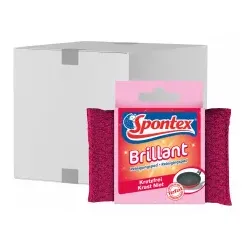 Spontex Brillant Reinigungspad kratzfrei 19321019 , 1 Karton = 12 Packungen