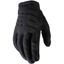 100% Brisker Jugend Fahrrad Handschuhe, schwarz, Größe XL
