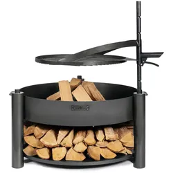CookKing Feuerschale Montana X   Inkl. Holzlager & Zubehör
