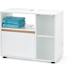Tchibo - Waschbeckenunterschrank - 82x40x66cm - braun - Holz / Glas