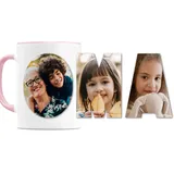 Oma Fototasse mit eigenem Bild personalisiert Tasse mit Fotos Fotogeschenk für Großmutter Geschenk Muttertag Kaffeetasse aus Keramik 330 ml