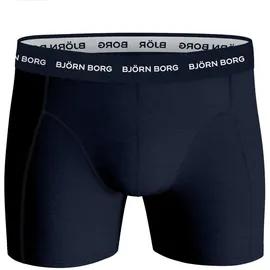 Björn Borg Boxershorts Cotton Stretch Schwarz / Blau / Grau XXL 5er Pack