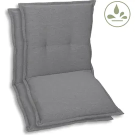 GO-DE Niederlehner Auflage 100 x 50 x 7 cm grau 2 St.
