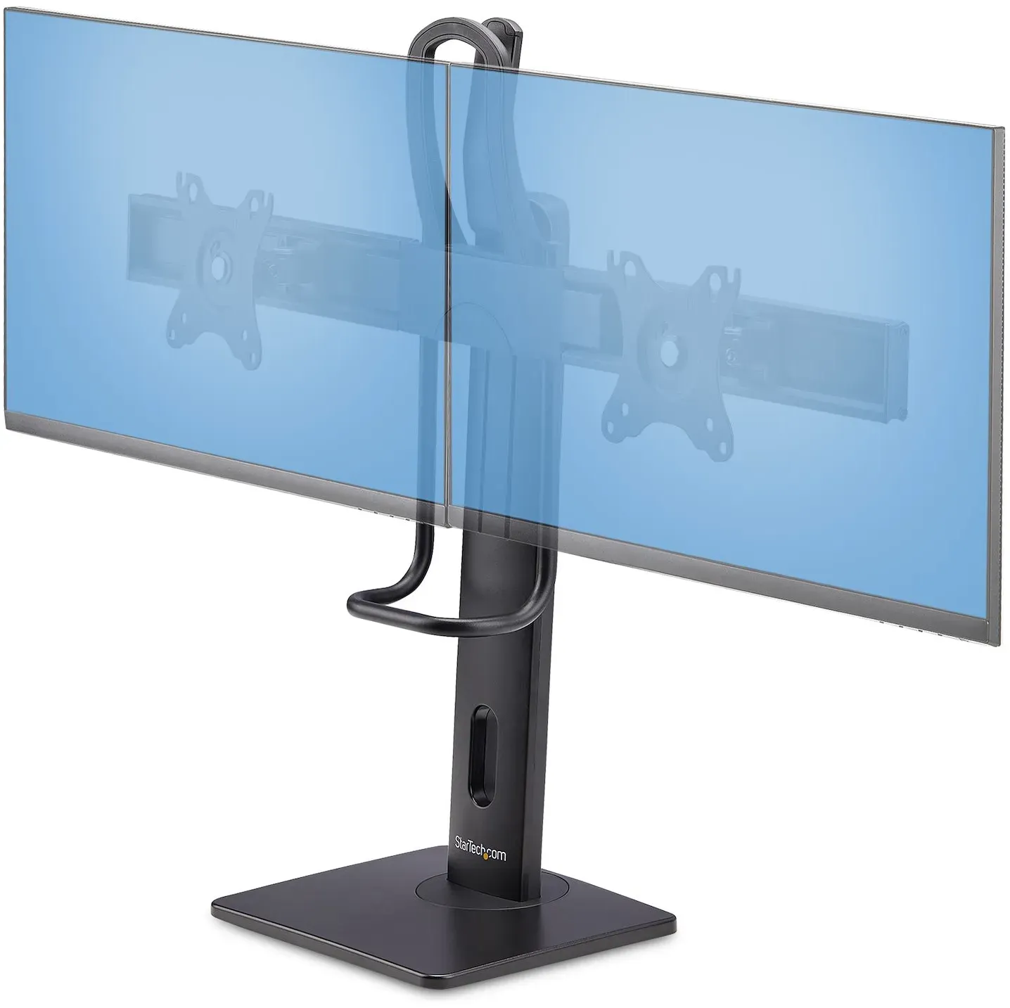 StarTech.com Crossbar Dual Monitor Desk Stand, Double 27inch Screens/VESA - Aufs