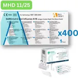 ALLTEST COVID & Influenza A+B Antigen-Schnelltest (Nasenabrstich, Laientest) 400 Stück MHD 11/25| Einzeltest | ID: 2099 | GRATIS parahealth Tests ...