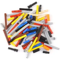LEGO Technic: 500 gemischte Achsen/Pins - Bunt