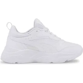 Puma Cassia Plateau Sneaker Damen white/white/team gold 42