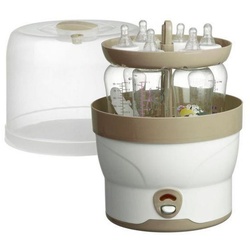 H+H Dampfsterilisator »BS 29«, Elektronischer Dampf-Sterilisator, 6 Babyflaschen, Fläschchen, Sterilisator, 11 min, weiß/beige weiß
