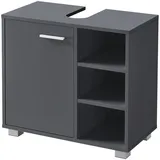 [en.casa] Waschbeckenunterschrank 56 x 55,6 x 31 cm Dunkelgrau