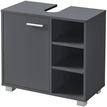 [en.casa] Waschbeckenunterschrank 56 x 55,6 x 31 cm Dunkelgrau