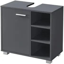 [en.casa] Waschbeckenunterschrank 56 x 55,6 x 31 cm Dunkelgrau