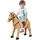 Homcom Reitpferd Spielpferd Plüschpferd Spielpferd für Kinder Stehpferd mit Sound Beige