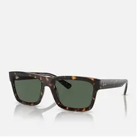 Ray Ban Ray-Ban Warren Unisex-Sonnenbrille Vollrand Eckig Acetat-Gestell, braun