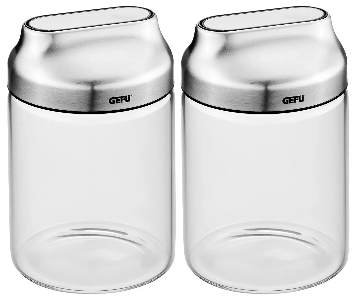 GEFU Vorratsdosen 700 ml, 2er-Set KIPPO - B/H/T ca. 12.30x17.50x24.20