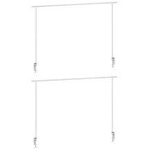 Home4You Deko-Tischgestelle 2er Set LASSANDA, 176 x 250 cm - ausziehbar - 2er Set