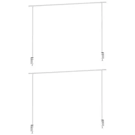 Home4You Deko-Tischgestelle 2er Set LASSANDA, 176 x 250 cm - ausziehbar - 2er Set