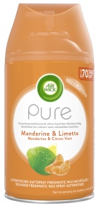 AIR WICK Pure Freshmatic Lufterfrischer, 250 ml, Nachfüllduft passend für Freshmatic Max Complete Spender, Duft: Mandarine & Limette