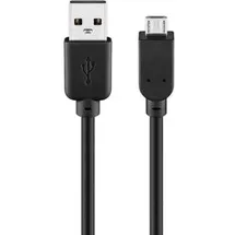 goobay USB 2.0 Kabel A Stecker - 0.3m - Schwarz