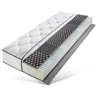 Komfortschaummatratze BRECKLE "Double Comfort", weiß, B:90cm H:30cm L:200cm, Bezug: 80% Polyester, 20% Viskose. Steppfüllung: 100% Polyester, Matratzen, Komfortschaummatratze, formstabile Matratze in 90x200, 140x200 cm und weiteren Größen