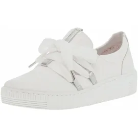 Gabor Sneaker Damen Weite E Weiß/Silber 41
