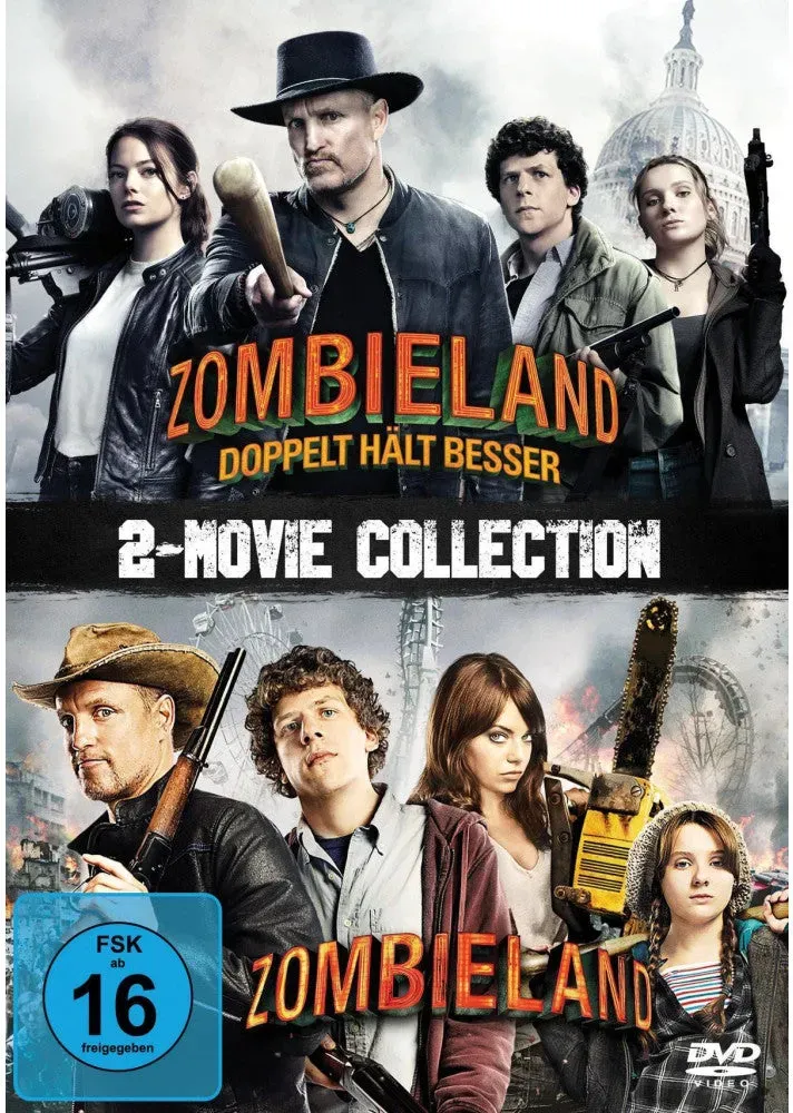 DVD Zombieland 1 & 2 - Horror-Komödie mit Starbesetzung - FSK 16 - 179 Min.