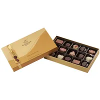 Godiva Chocolatier Gold Starre Schachtel - Signatur Milch-, Zartbitter- und Weiße Schokolade Gefüllt mit Ganache, Köstlichem Karamell, Zarten Pralinen & Anderen Köstlichen Füllungen - 15 Stück / 160g