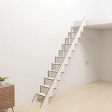 Klapster Comfort 214-218cm Geschosshöhe HPL weiß mit 8 Stufen