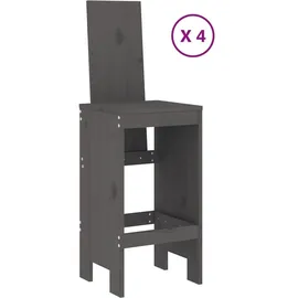 vidaXL Gartenbar-Set 5-tlg. Grau