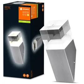 LEDVANCE Außenleuchte Edelstahl 22,5 cm inkl. LED-Lampe 400 lm silber