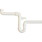 tecuro Raumschaffer Küchenablauf Spülen Siphon mit Wandanschluss Ø 40 mm - tecuro