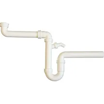tecuro Raumschaffer Küchenablauf Spülen Siphon mit Wandanschluss Ø 40 mm - tecuro