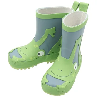 Maximo maximo® Kinder Gummistiefel 'Frosch' ungefüttert, Größe:20, Präzise Farbe:Grün - 20 EU