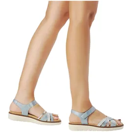 remonte Riemchensandale Damen Blau/Silber 38