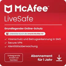 McAfee LiveSafe 2019 Unlimited ESD Win Mac Android iOS