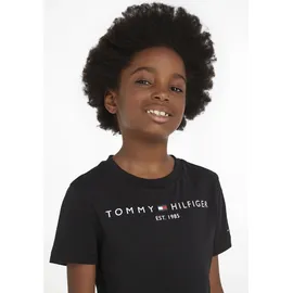 Tommy Hilfiger T-Shirt Essential Tee Rundhalsausschnitt, Schwarz (Black), 10 Jahre