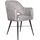LC Home Armlehnenstuhl Virginia Leder grau