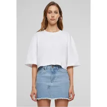 URBAN CLASSICS Heavy Organic Oversized Cropped Tee Weiß M