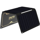 imuto 30W Tragbares Solarpanel, Wasserdichtes Solarpanel Faltbar für Powerstation, Powerbank, Laptop, Mobiltelefon, Solar ladegerät QC3.0 USB-Anschlüsse & DC-Ausgang für Outdoor Camping, Fahrradtouren