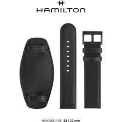 Hamilton Leder Jazzmaster Band-set Leder-schwarz-22/22 H690.000.158 - schwarz