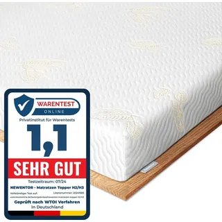 Newentor Newentor® Matratzen Topper 180x200cm H2 H3, Matratzentopper 180x200 Schlafsofa Bett Gelschaum, Mattress Topper 180x200 Boxspringbett Gel Bezug Kaltschaum 7CM Höhe