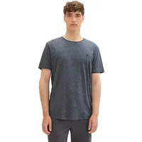 Tom Tailor Hr. T-Shirt in Melange-Optik, Gr. M, sky