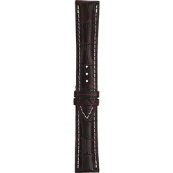 Mido - Leder Belluna Lederband Braun 20/18mm, Ohne Schnalle M610011605 - braun,genarbt,kalb