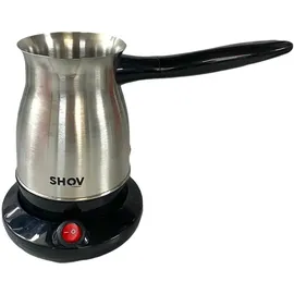 SHOV Türkischer Kaffeekocher 5 Tassen Schwarz